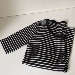 Striped Navy Blue LOFT top